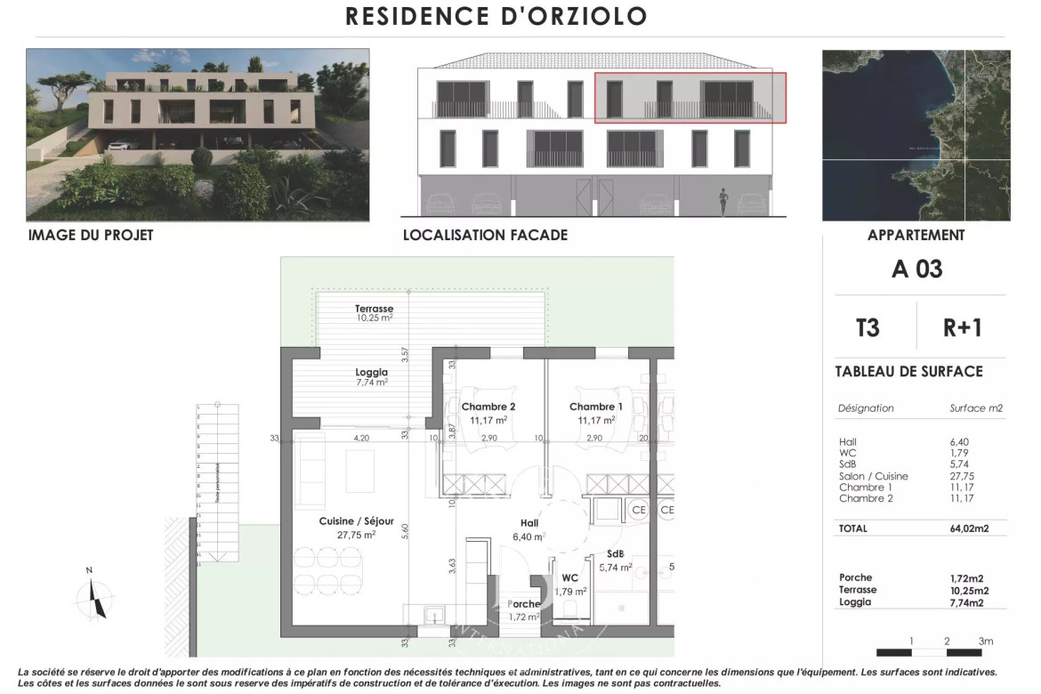 T3 65m2 résidence neuve - Photo #8